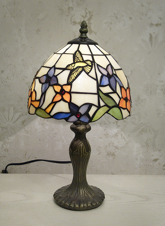 Настольная лампа в стиле тиффани с птичкой T 08003