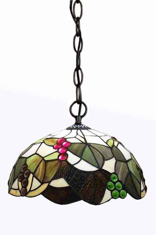 Люстра тиффани с листвой  12349 С