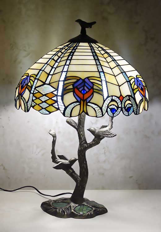 Настольная лампа тиффани RCN 157-3